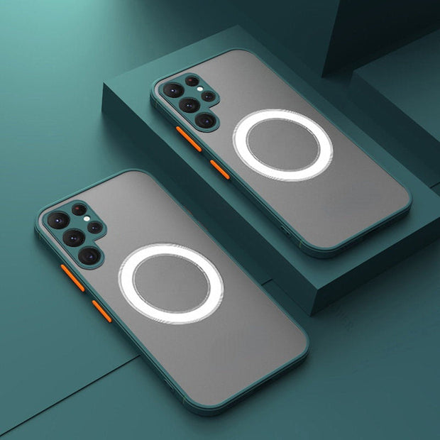 Transluzentes magnetisches stoßfestes Gehäuse für Samsung